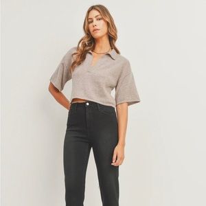 Just Black size 25 standup straight black jean